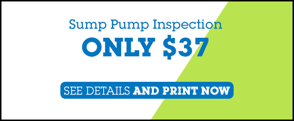 sump pump inspection coupon