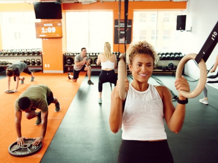 Photo of participants in a Tough Mudder Bootcamp class