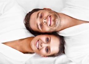 Woman and man at the spa