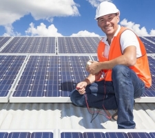 installation of solar panels