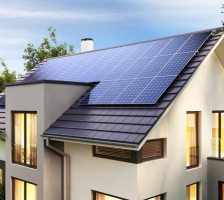 solar panels on home