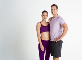 fit couple smiling image