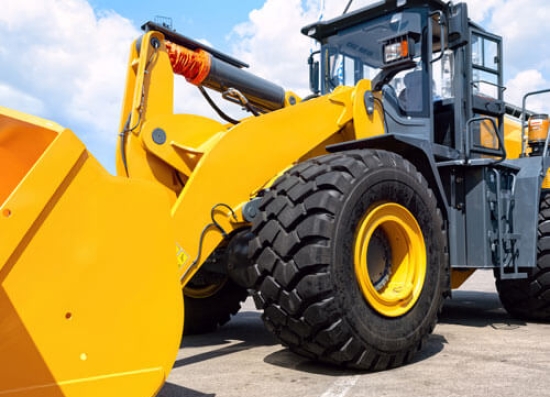 Construction workers smiling and walking
