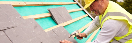 man repairing roof image