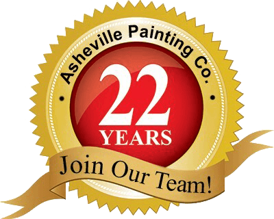 Asheville Painting Co. 22 Years Join Our Team! logo seal