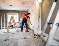 Professional painting newly built or renovated space