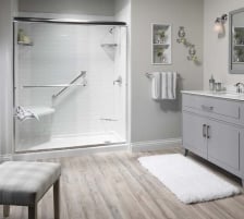 grey bath remodel image