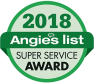 2018 Angie's List Super Service award logo