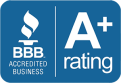 A+ Rating BBB Accredited Business logo