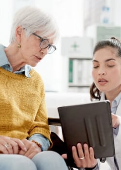 doctor sharing results image