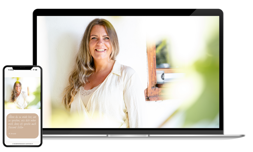 Drei verschiedene Webseiten welche durch Sanasearch für Therapeuten erstellt wurden.