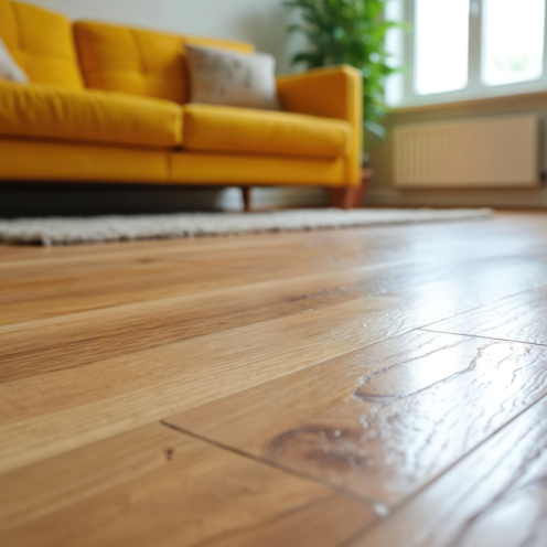 Luxurious Hardwood Flooring Finished in Place