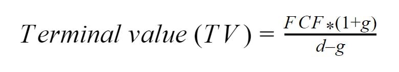 what-is-the-terminal-value-formula