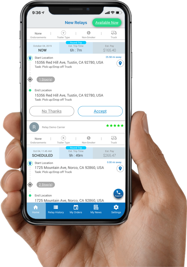 Easily Get Drivers On Demand Relay On Demand