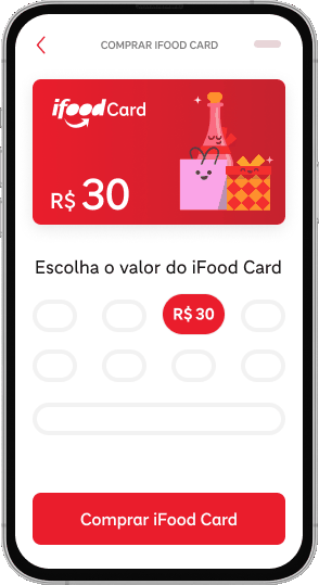 Gift Card iFood 25 Reais - Envio Digital - Gift Card Online