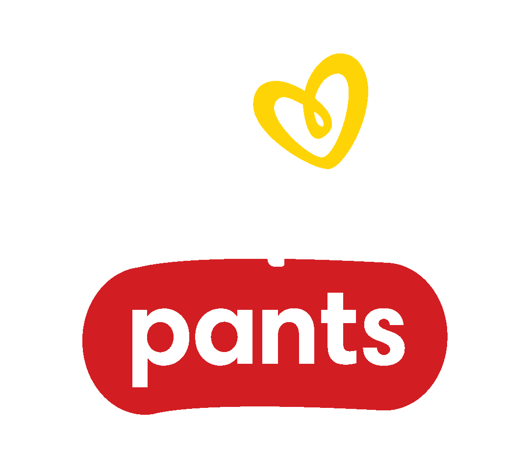 Pampers pants logo white