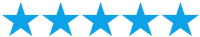 5 blue stars