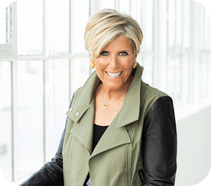 Photo of Suze Orman wearing green and black jacket