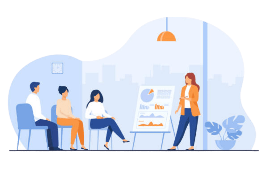 Illustration of Zoho Consultants Training Clients