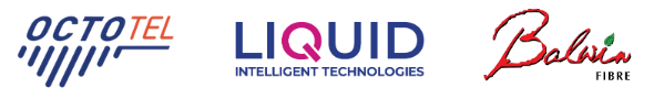 Logo for Octotel, Liquid and Balwin Fibre