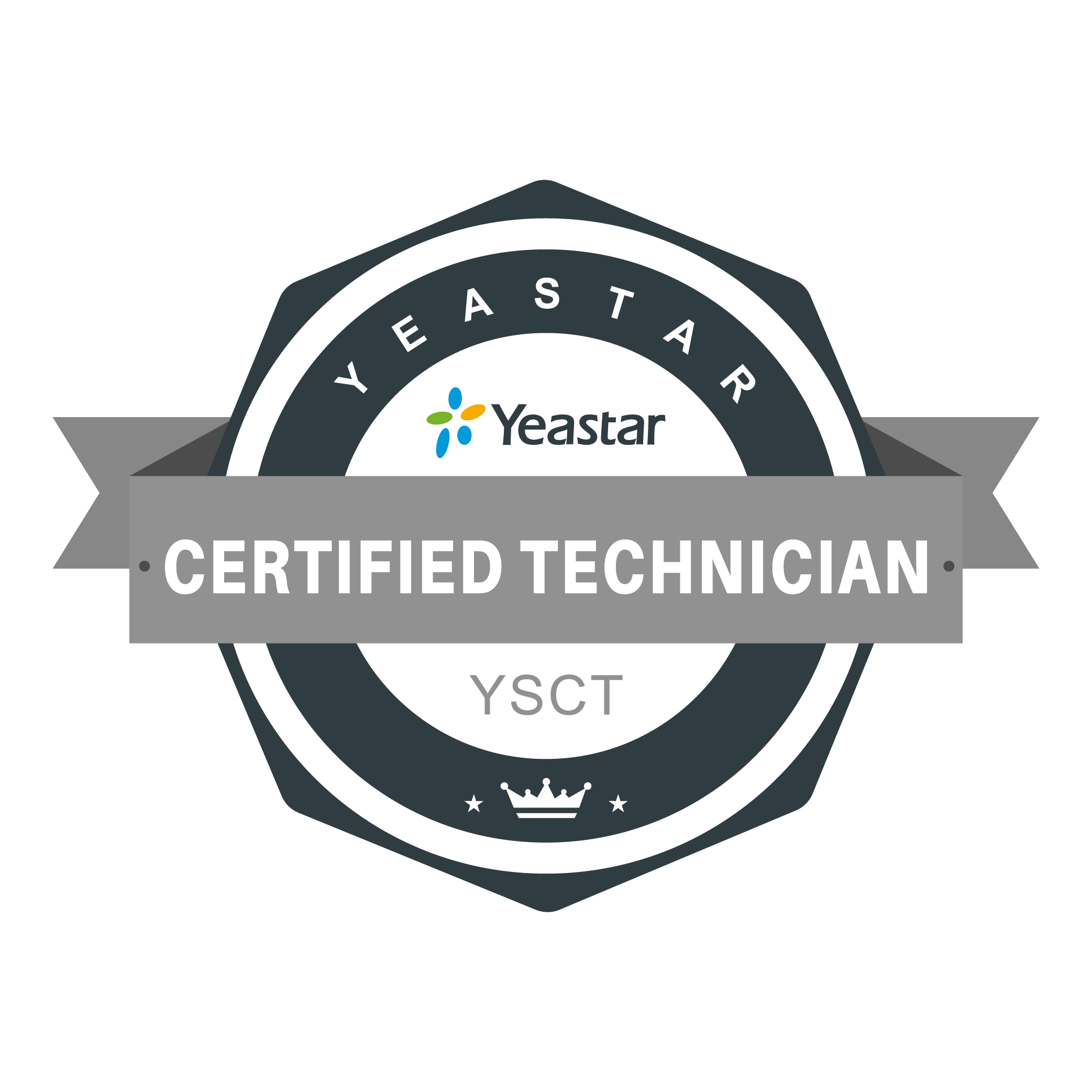 Yeastar certified technician badge