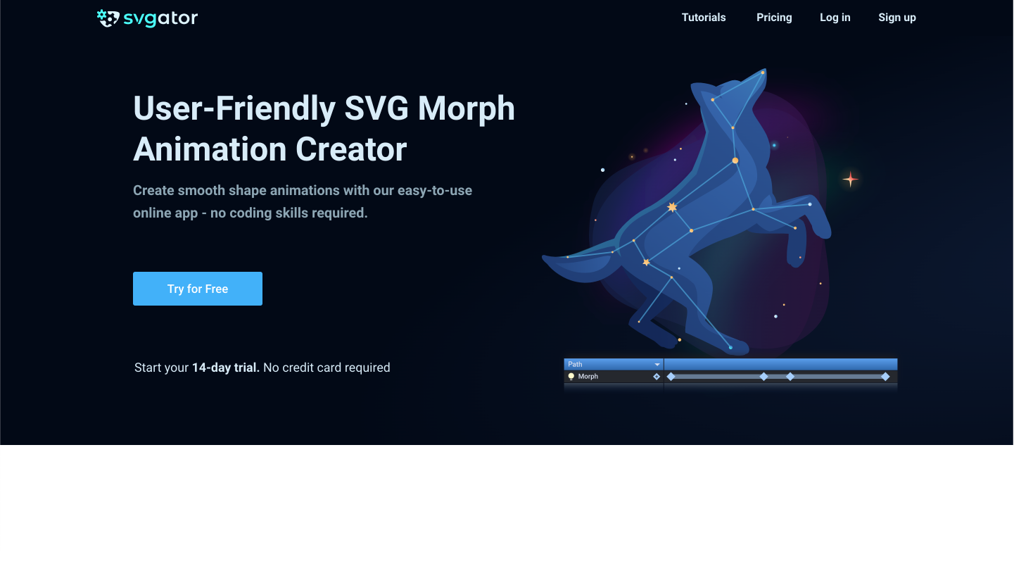 Download Create SVG Morph Animation Online - No Coding | SVGator