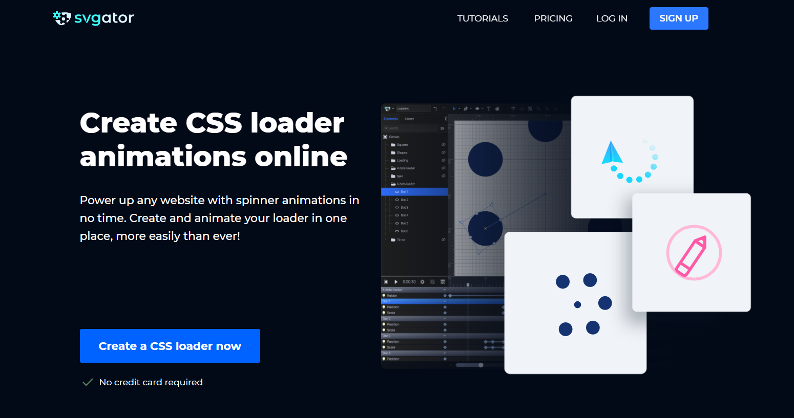Free CSS Loader Generator Online | SVGator