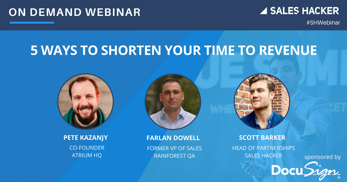 5 Ways to Shorten Your Time to Revenue