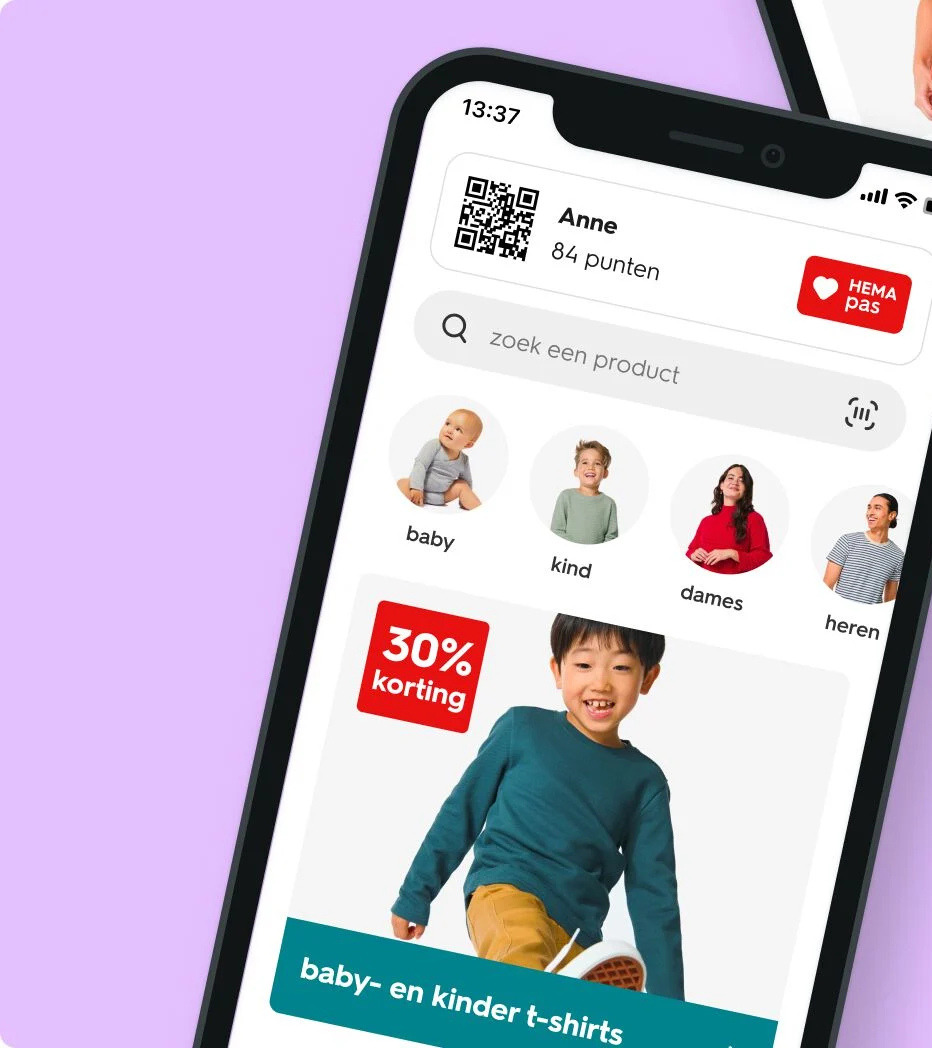 Abstract stacked pink and blue curved layers on a deep blue background