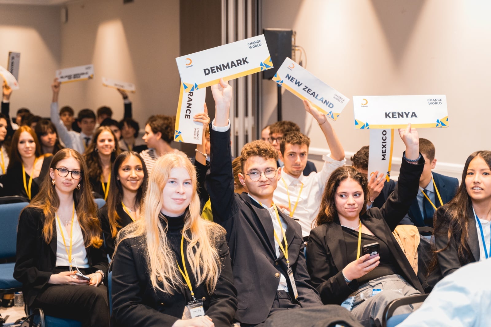 CWMUN Paris delegates — networking and ceremonies