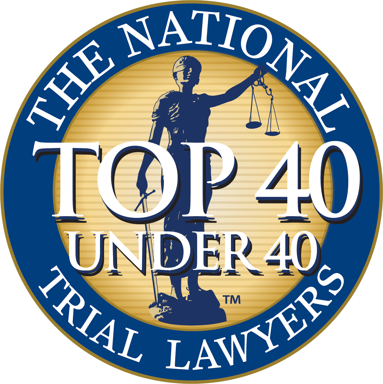 The National Top 40 Under 40  Trial Lawyers logo