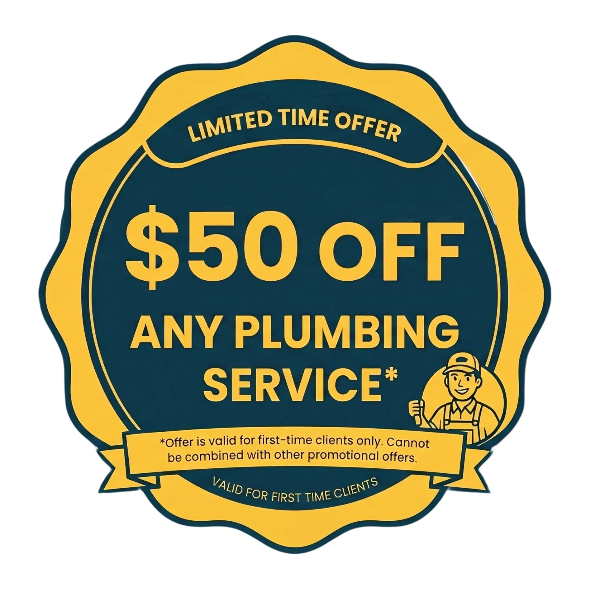 50$ off badge
