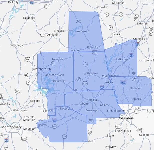 Service Area Map