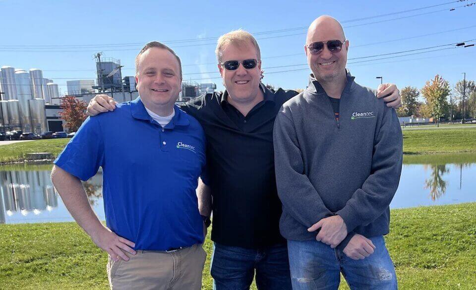 Three Cleantec team members