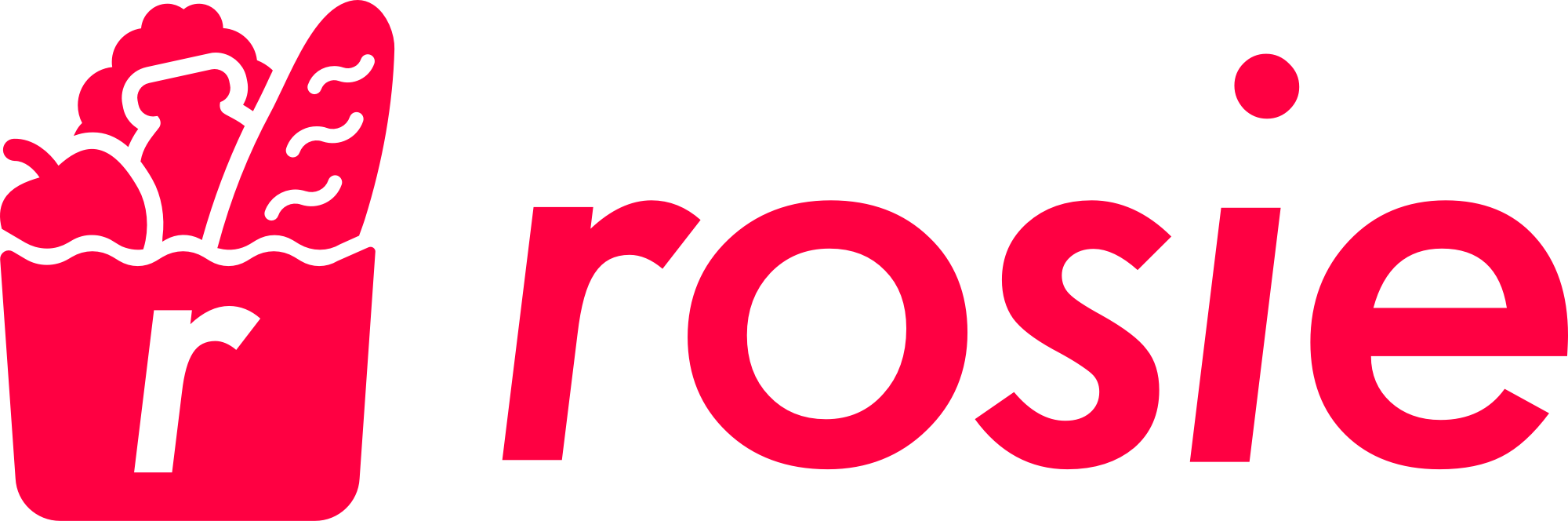 Rosie logo in red