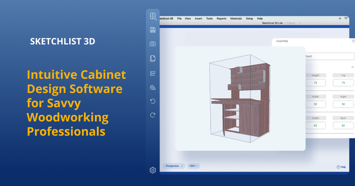 Cabinet Design Software For Smart Cabinetmakers SketchList3   56660842 0 Cabinet Social Media 