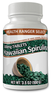 Hawaiian Spirulina Cold Pressed 500mg Tablets 