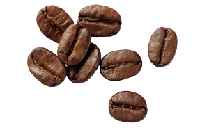 eight coffee beans