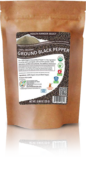 hrs organic ground black pepper