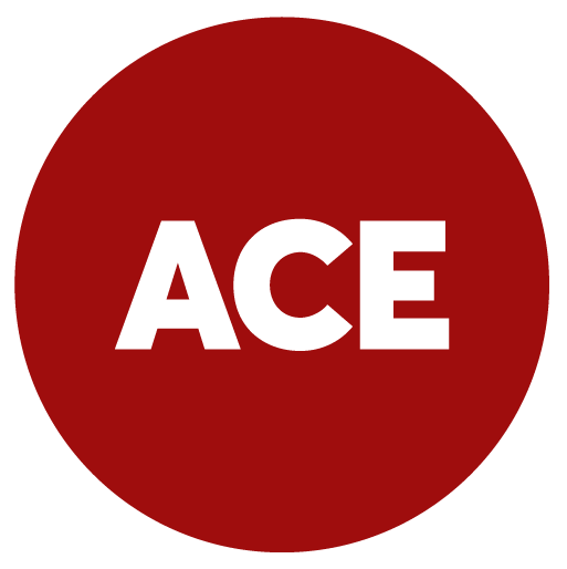ACE logo red