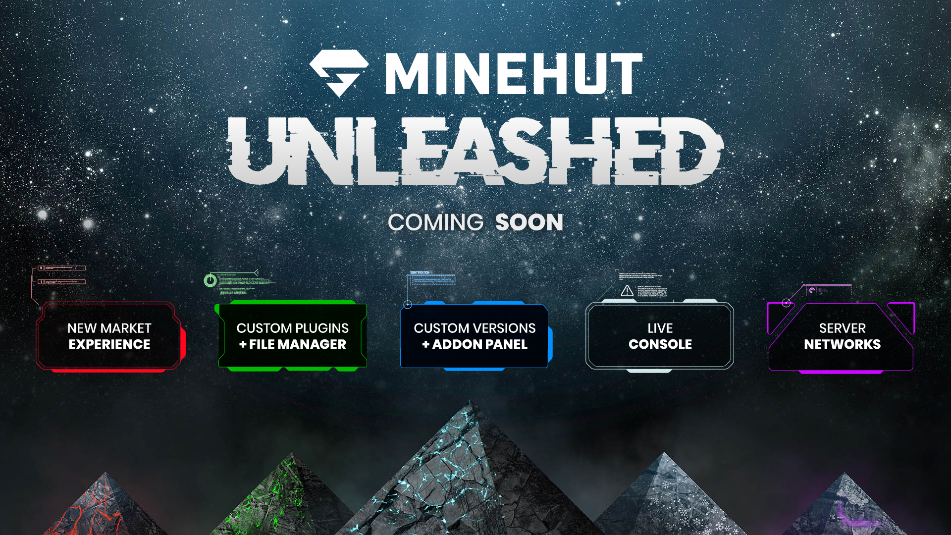 Minehut. Minehut logo.