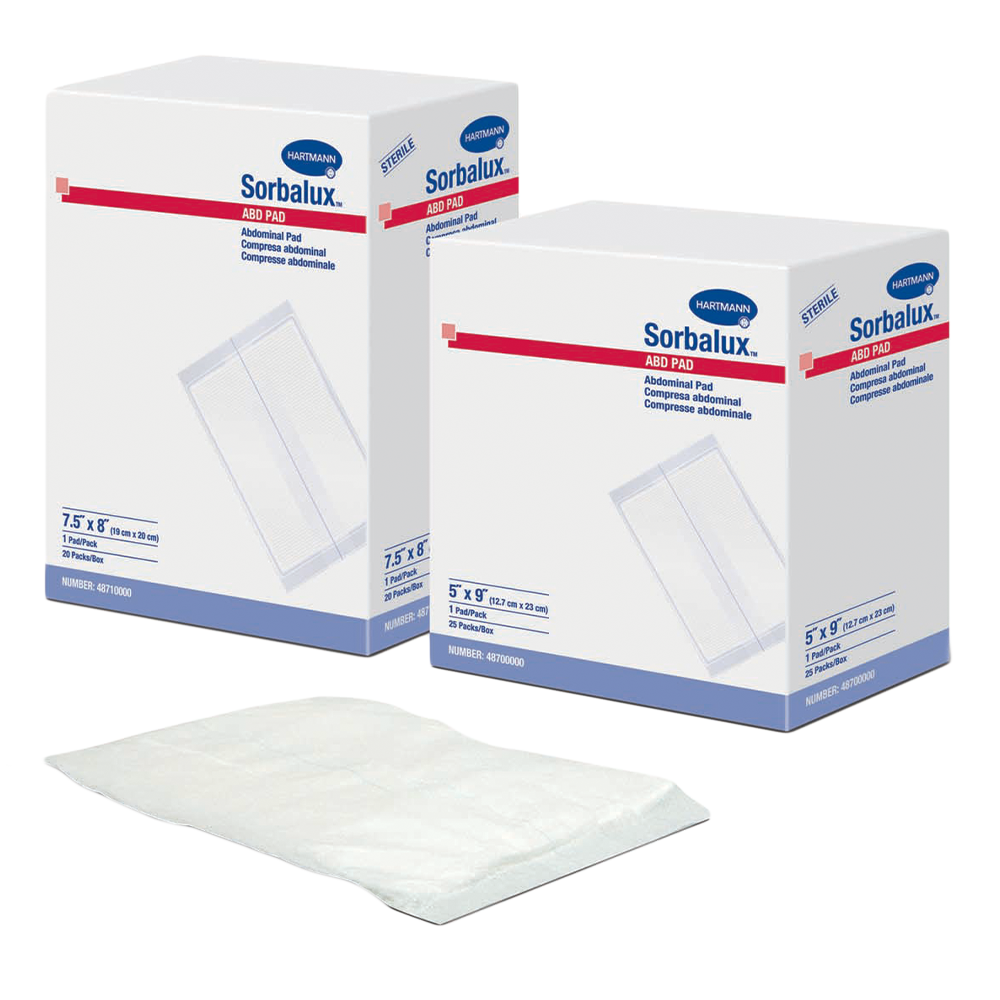 Sorbalux ABD Sterile Abdominal Pad Size Large- Case of 72