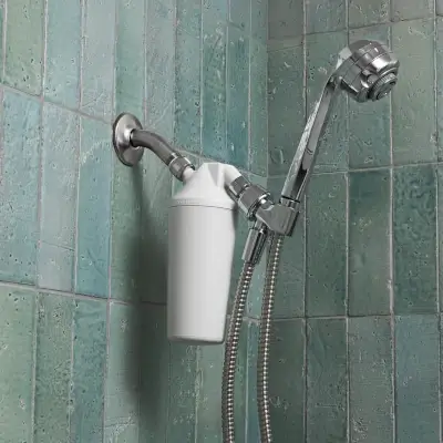 Aquasana shower filter with chrome wand