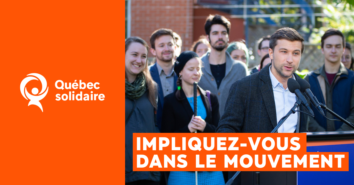 Québec solidaire a besoin de vous