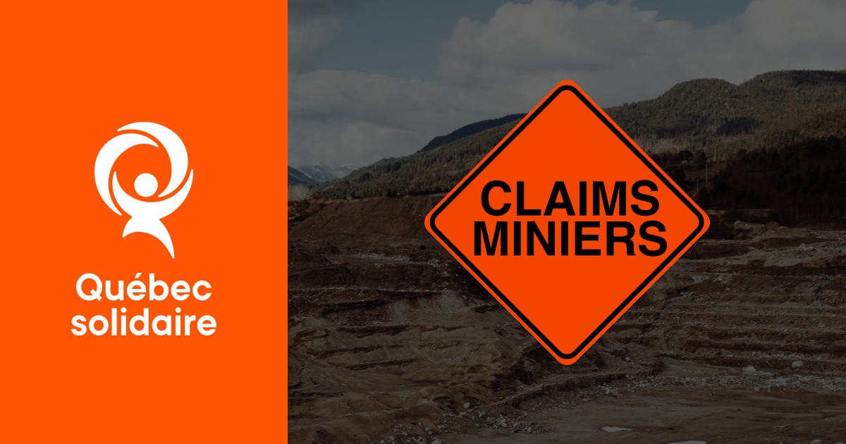 Exigeons un moratoire sur les claims miniers