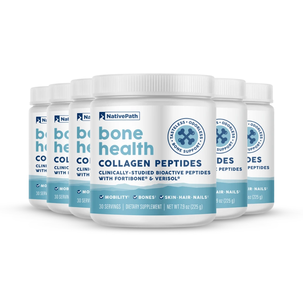 6 Jars Bone Health Collagen Peptides