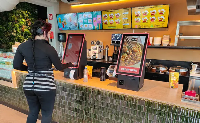 Balie bestelzuilen wok to go Zwolle