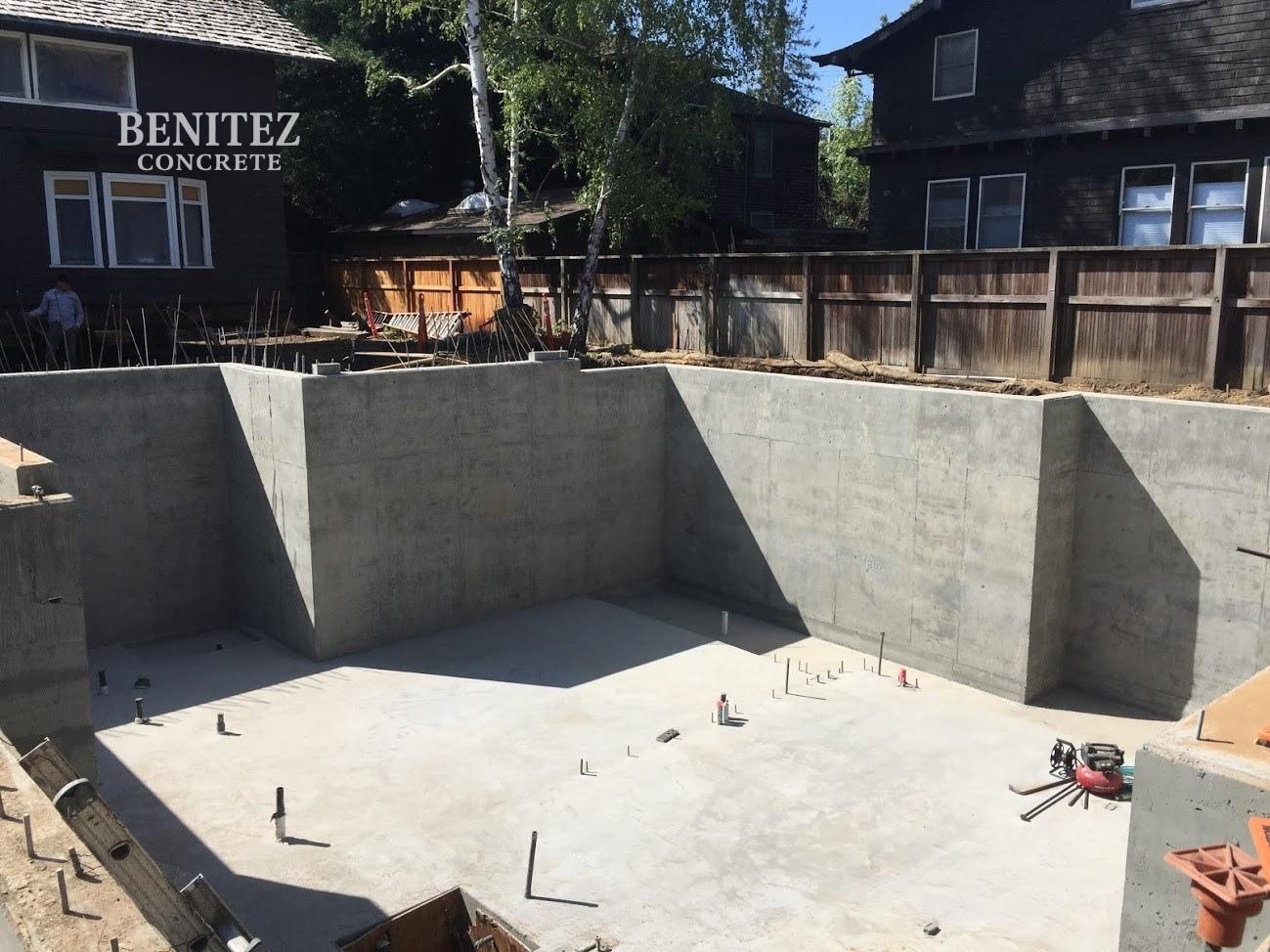 Final product of concrete foundation