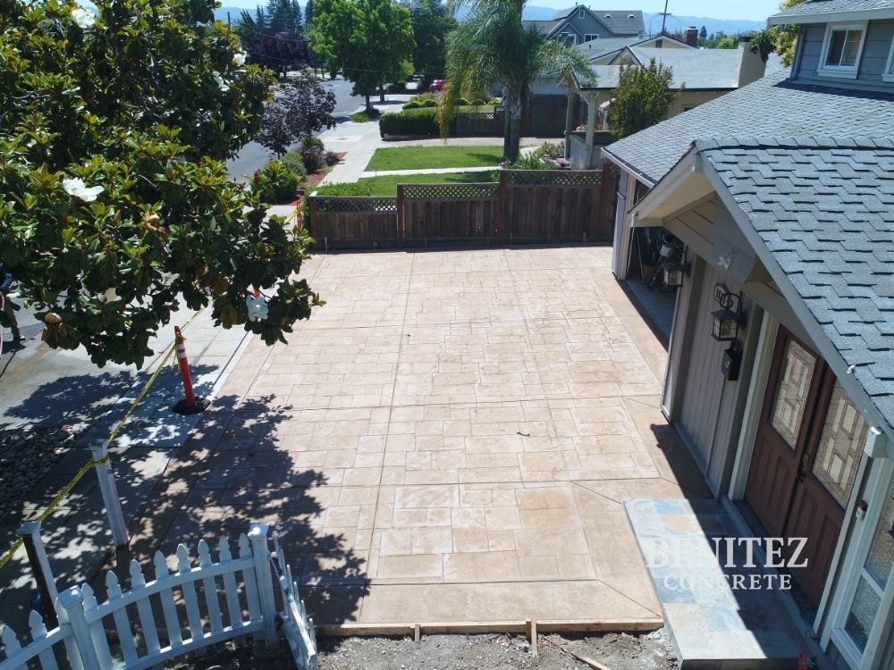 Stamped Concrete Driveway