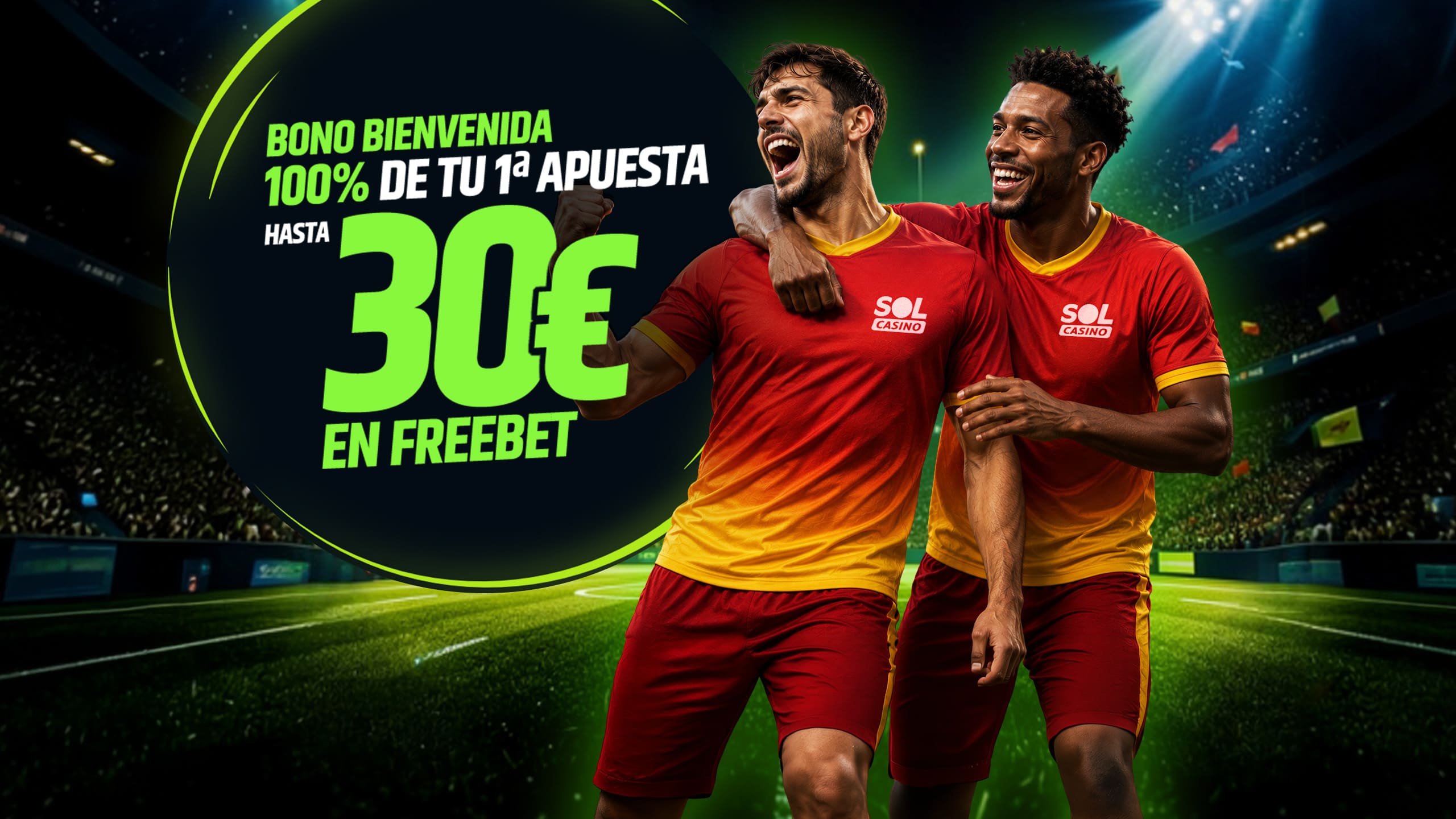 Bono bienvenida 30€ freebet